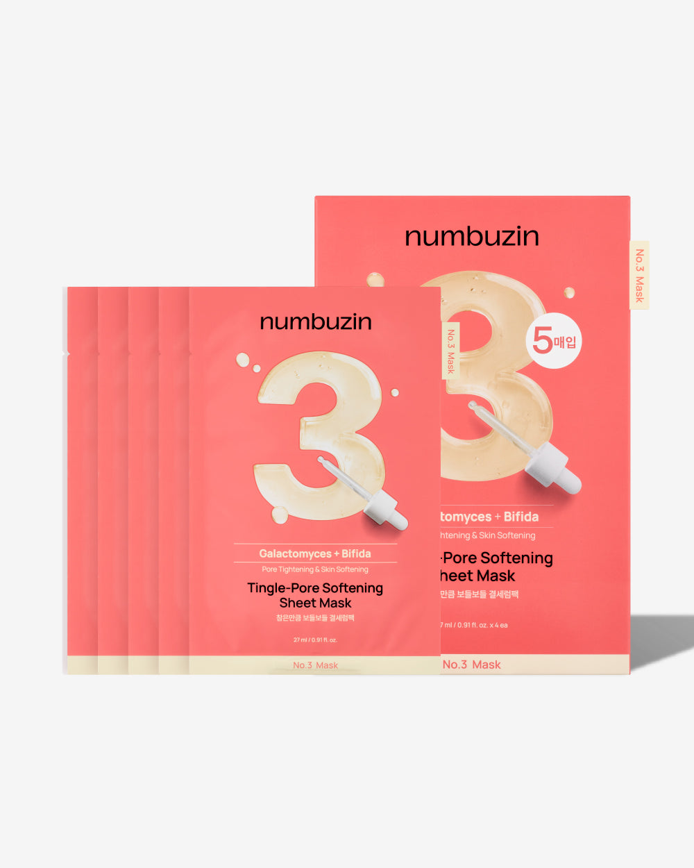 Numbuzin No.3 Tingle-Pore Softening Sheet Mask - Korean Sheet Mask - Maison Masque